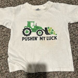 Pushin my luck tractor tee